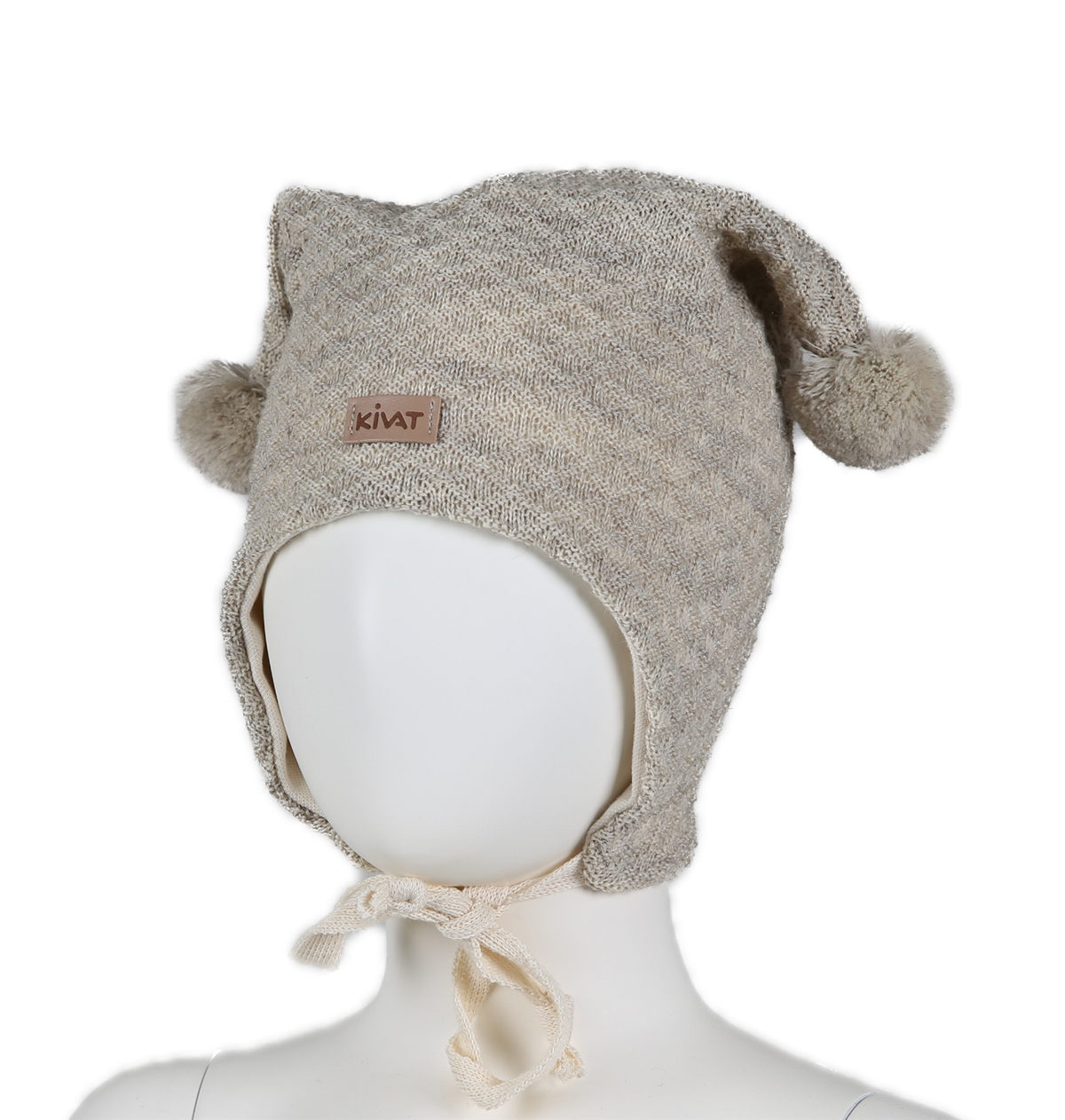 Kivat - Lue med knyting   - beige  - Unisex  - 1-8 år