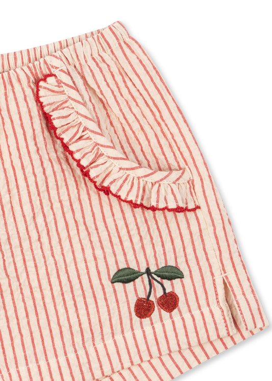 Konges Sløjd - Ellie Frill Shorts - Rosa - Jente - 2-8 år