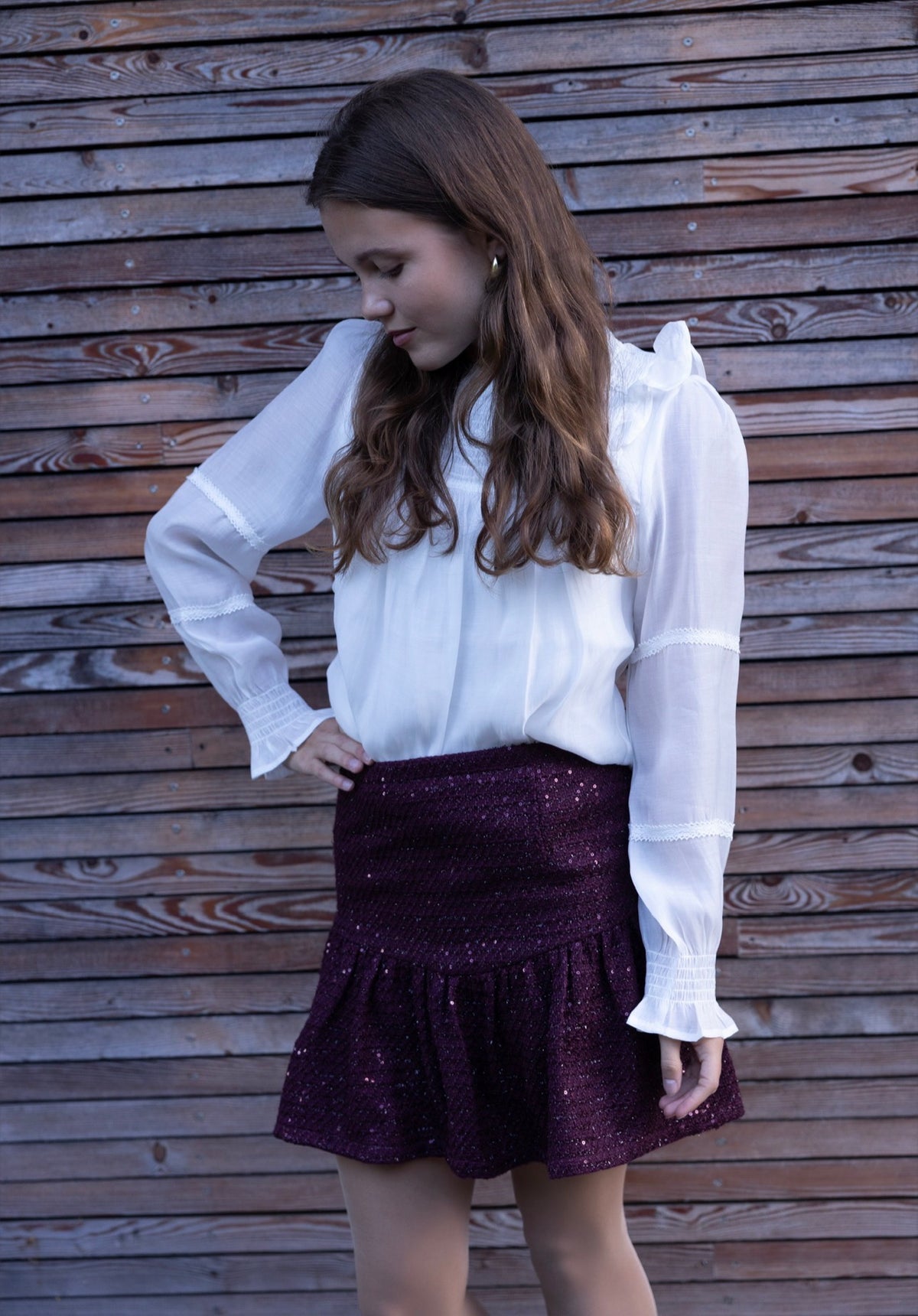 Vilje&Ve - Saga Blouse  - Hvit - str. 8-15 år