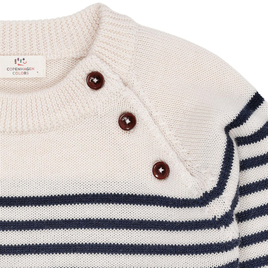 Merino Classic Striped Pullover