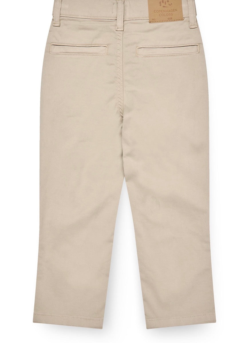 Copenhagen Colors – Chinos med lommer – Beige – Gutt – 2-10 år