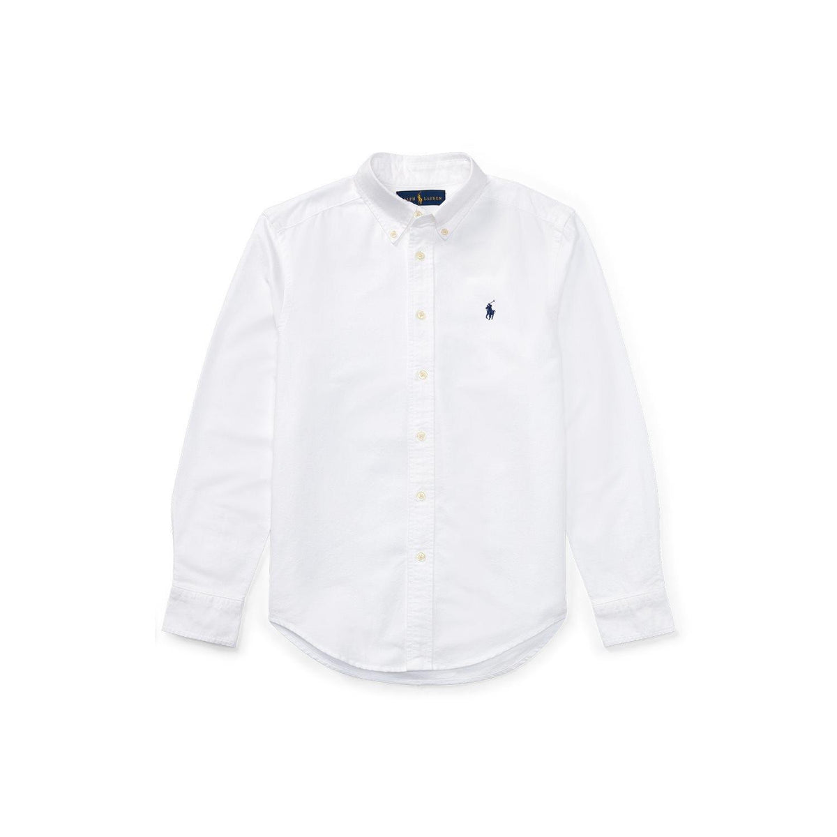 Polo Ralph Lauren – Slim Fit Oxford-skjorte med brodert logo – Hvit – Gutt – 8-20 år