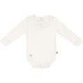 Lillelam – Ullbody i merinoull – Hvit – Unisex – 0-3 år