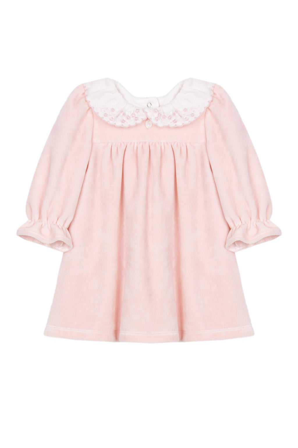 Patachou - Kjole - Velour - Rosa - Jente - str 1-24 mnd
