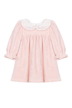 Patachou - Kjole - Velour - Rosa - Jente - str 1-24 mnd