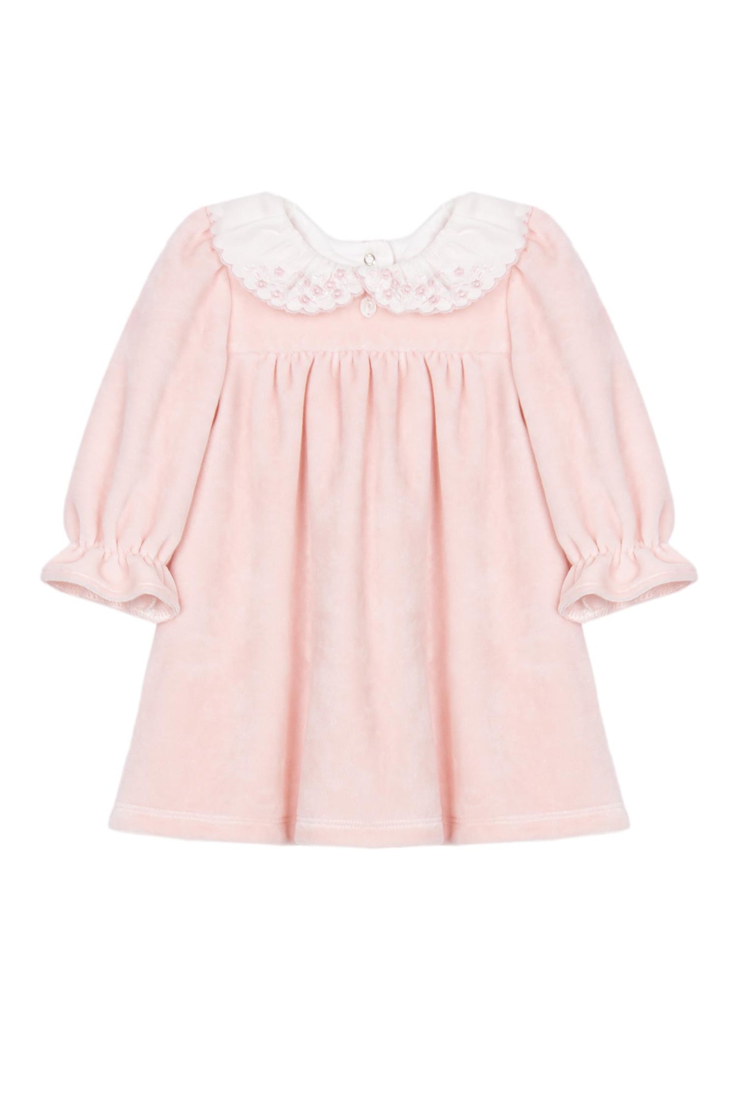 Patachou - Kjole - Velour - Rosa - Jente - str 1-24 mnd
