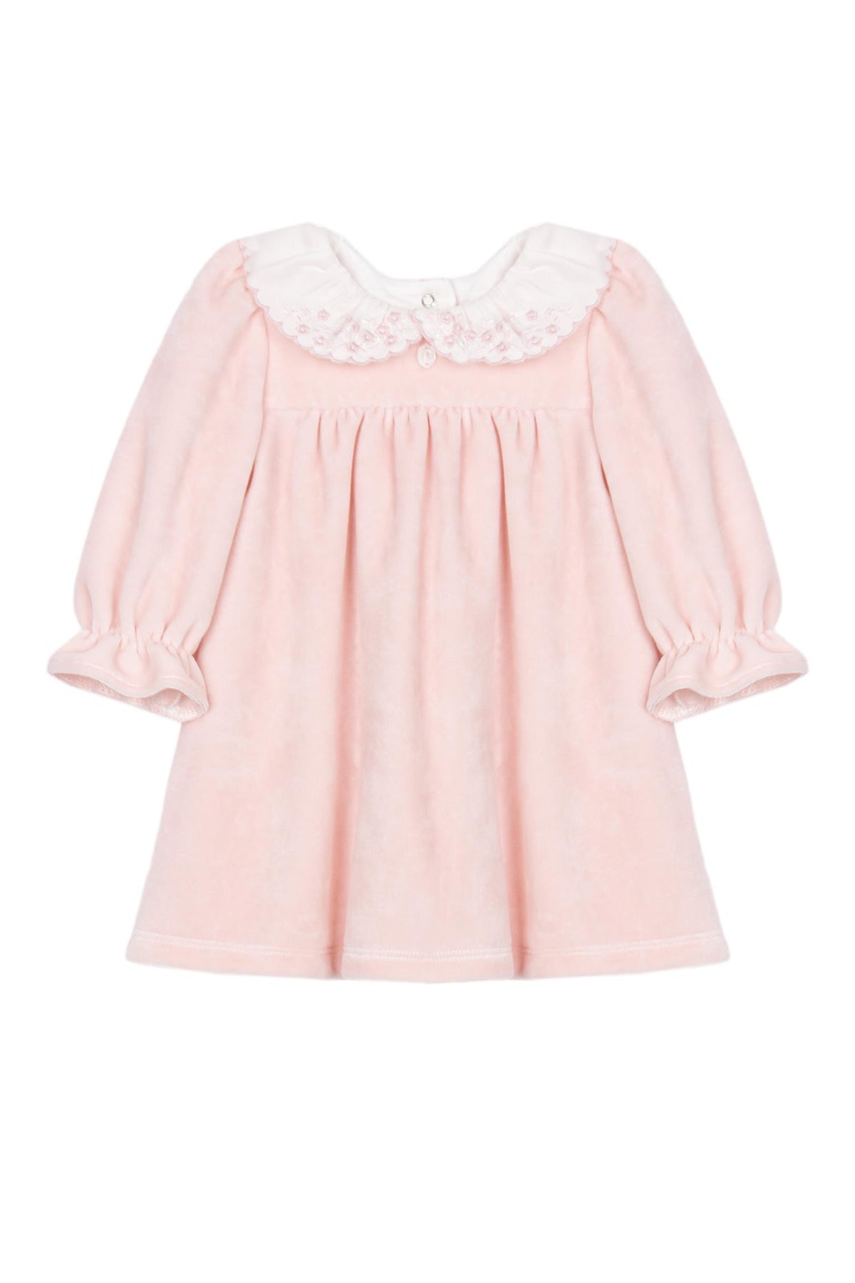 Patachou - Kjole - Velour - Rosa - Jente - str 1-24 mnd