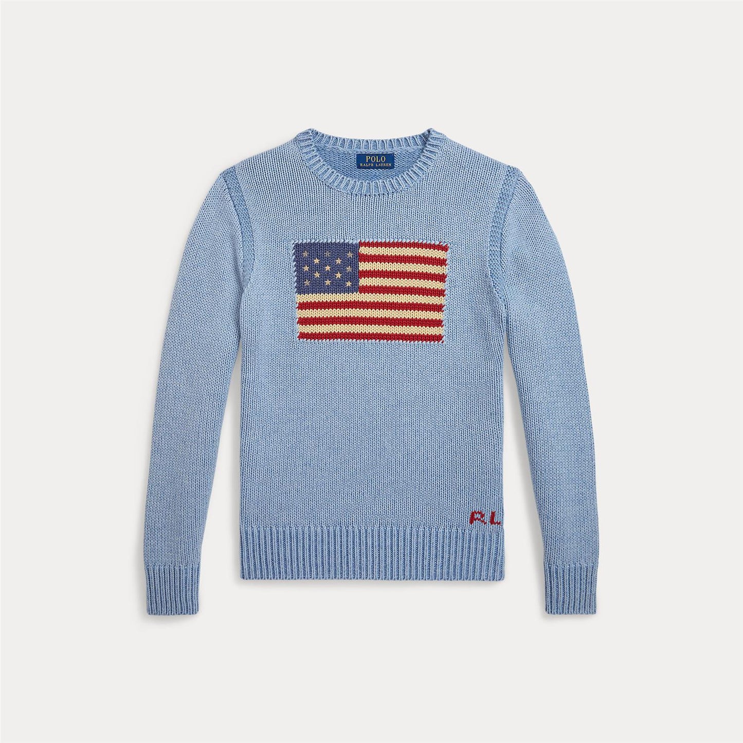 Ralph Lauren - Flagg-genser - Lysblå - Unisex - 8-18 år