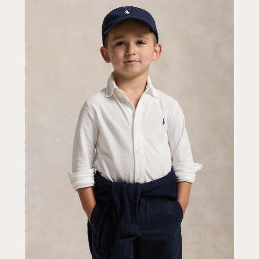 Ralph Lauren - Skjorte - Hvit - Gutt - str. 2-7 år