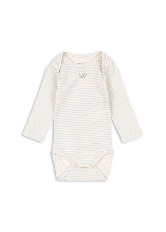 Fanga Fontana - body - hvit/blå - gutt - 0-18 mnd