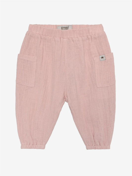 Huttelihut - Bukse - Muslin - Rosa    - 56-92 cm