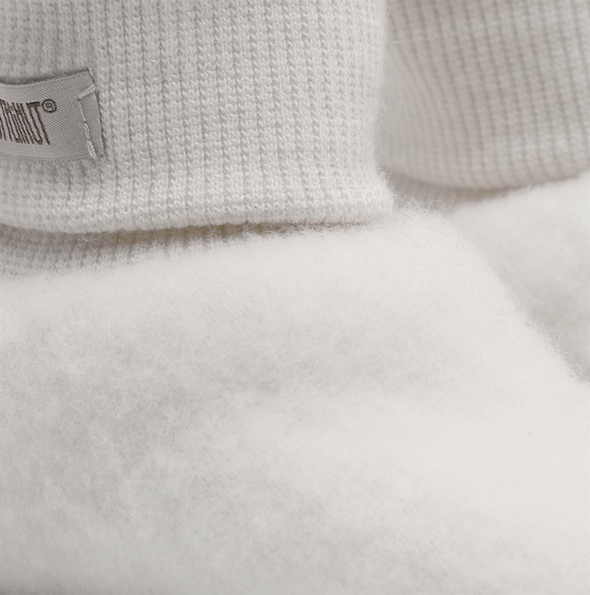 Huttelihut – Ullfleecetøfler – Offwhite – Unisex – 0-1 år