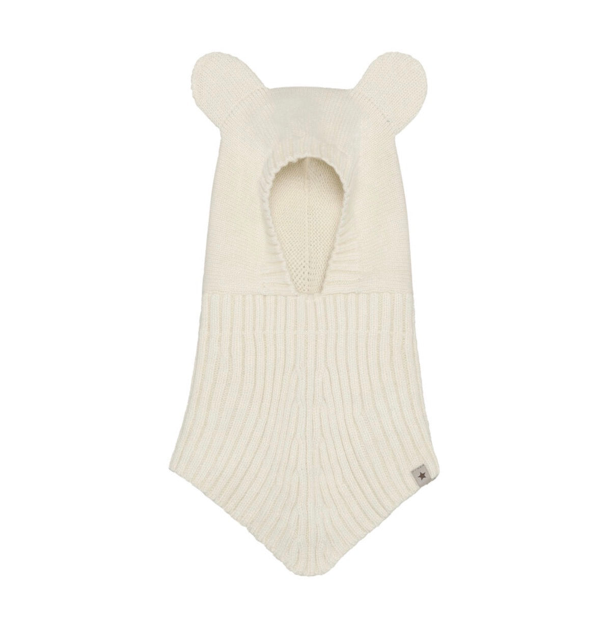 Huttelihut - Balaclava - Ull - Off white - Unisex - str 0-12 mnd