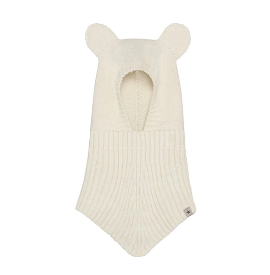 Huttelihut - Balaclava - Ull - Off white - Unisex - str 0-12 mnd