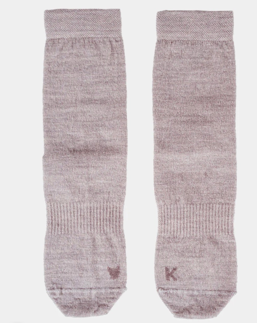 Kattnakken – Ullsokker 2pk med antiskli – Brun – Unisex – Str 17-27