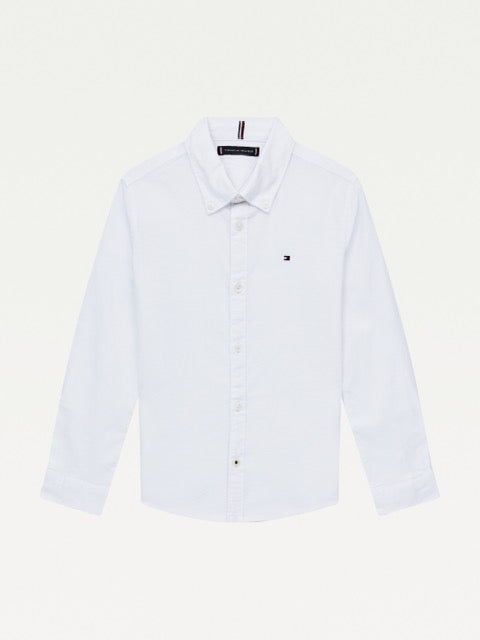 Tommy Hilfiger - Skjorte - Hvit - Gutt - 8-16 år