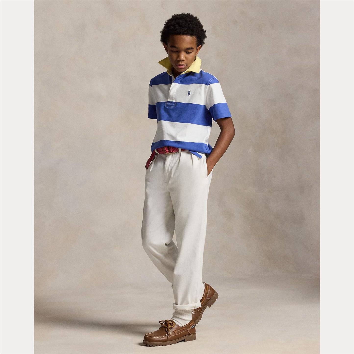 Polo Ralph Lauren - Piquet T-skjorte - Stripet - Gutt 8-14/16 år