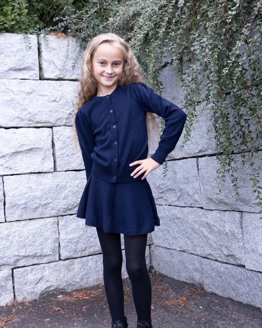 Vilje&Ve - Elli Cardigan  - Blå - str. 4-12 år