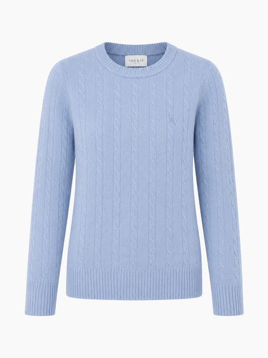 Vilje&Ve - Elise Pullover  -  Blå - Jente - 4-12 år