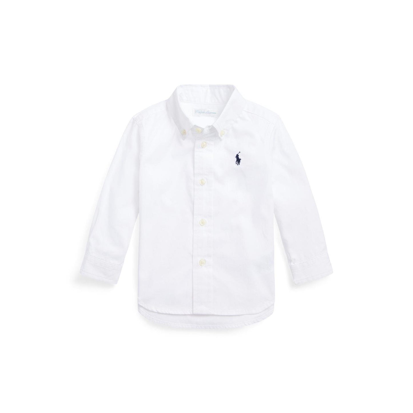 Ralph Lauren - Skjorte - Hvit - Cotton - Gutt - 12-24 mnd