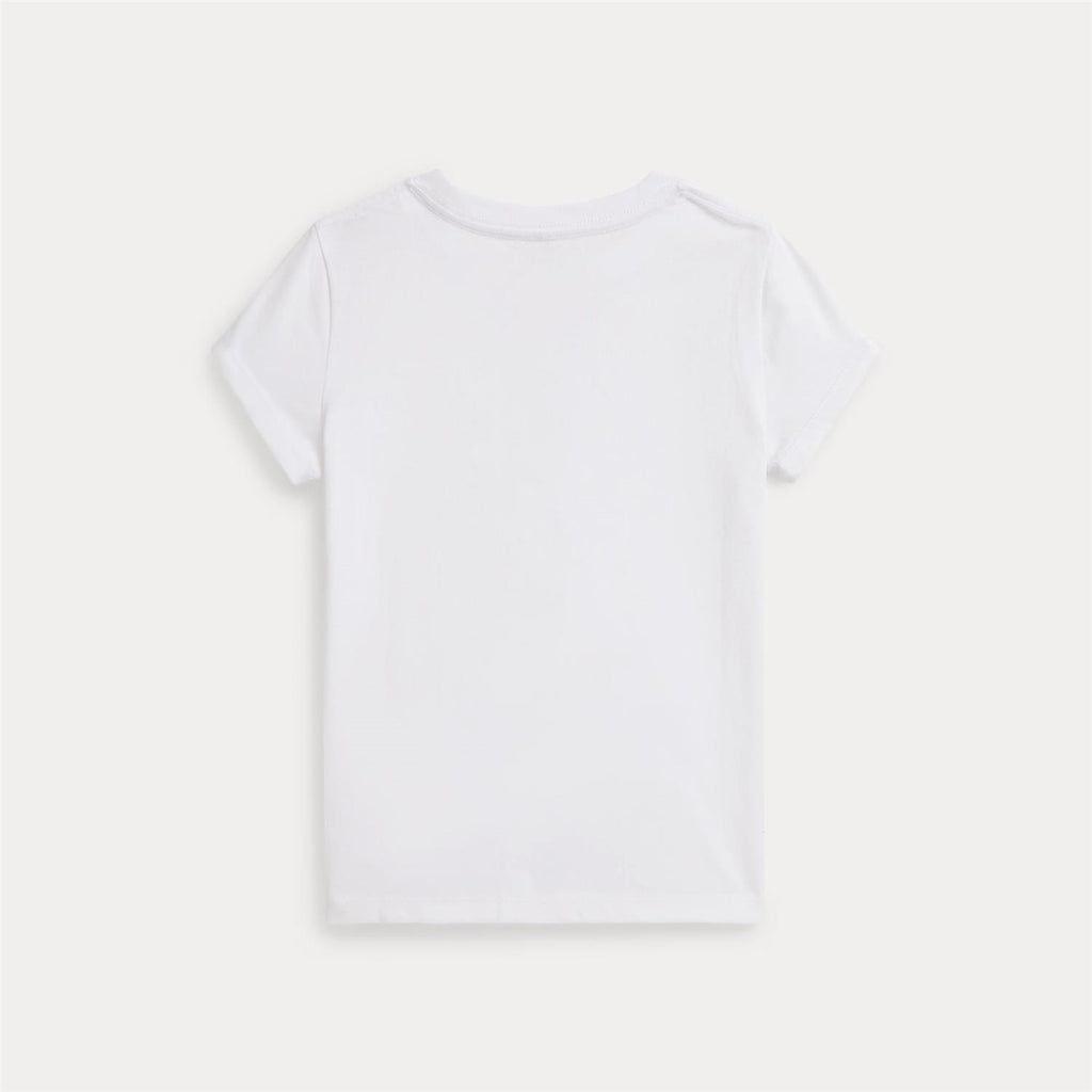 Polo Ralph Lauren – T-skjorte med bamsemotiv – Hvit – Jente – 2-6 år