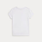 Polo Ralph Lauren – T-skjorte med bamsemotiv – Hvit – Jente – 2-6 år