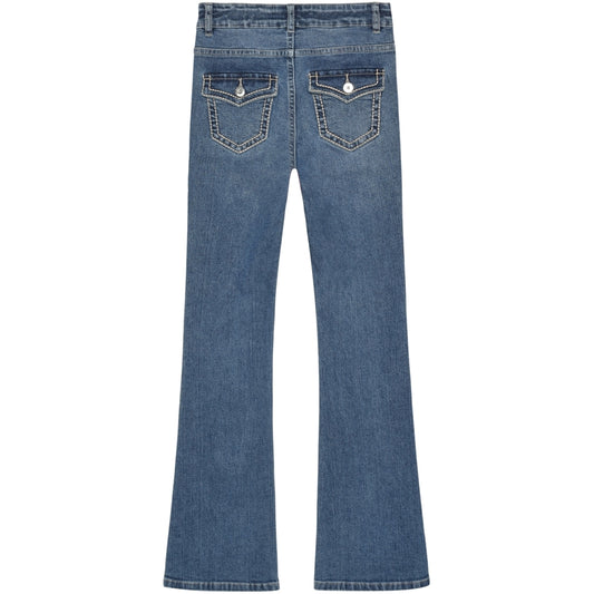 Grunt - Dongeri - Jente - Blå - str 8-14 år