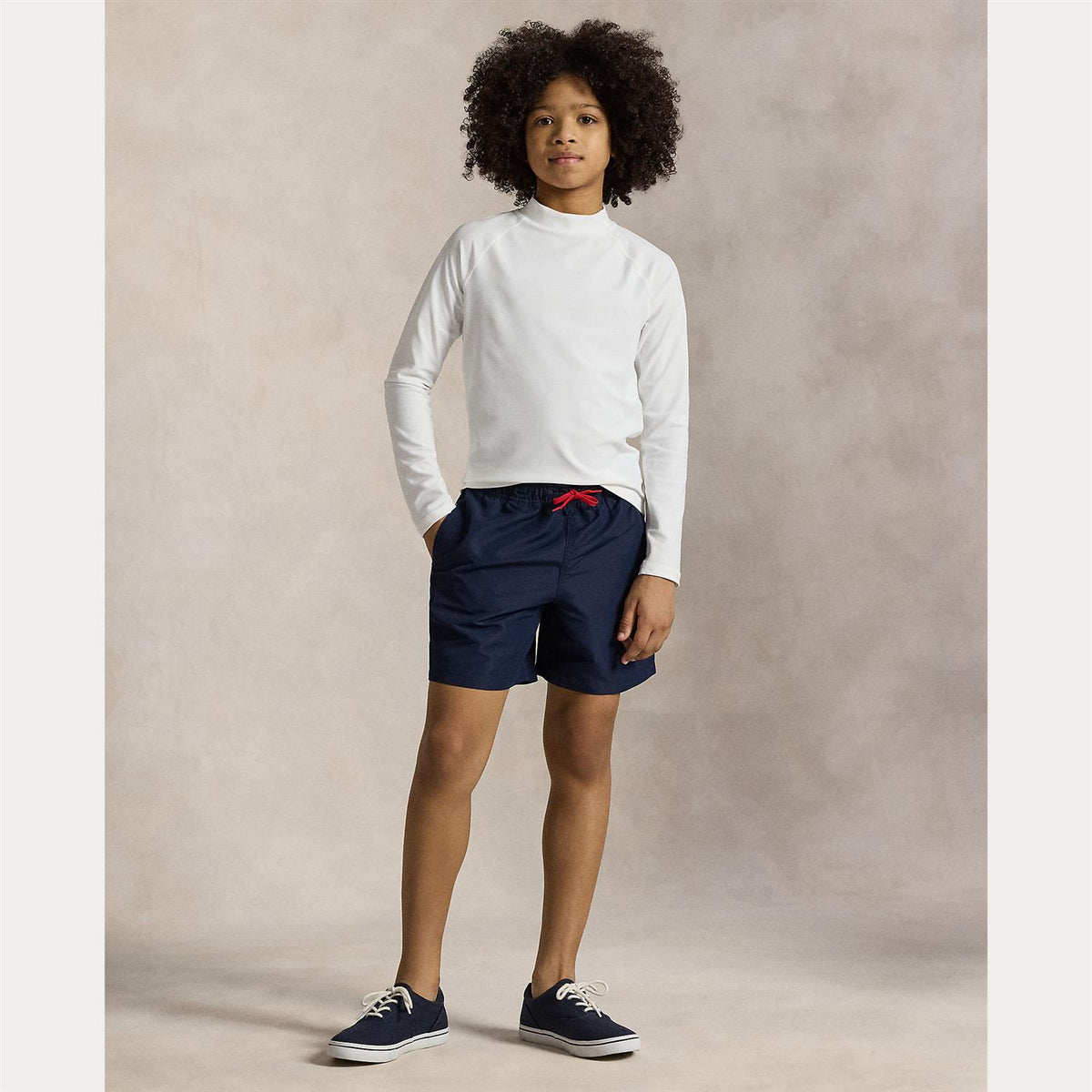 Polo Ralph Lauren – Badeshorts med brodert hest – Mørkeblå – Gutt – 8-20 år
