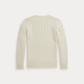 Polo Ralph Lauren - Cable Sweater - Hvit - Gutt - 10-20 år