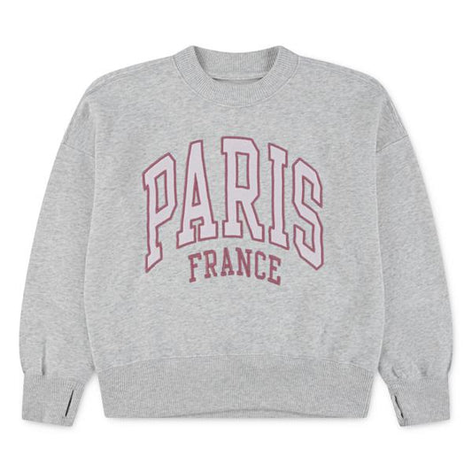 Abercrombie genser grå jente Paris-logo