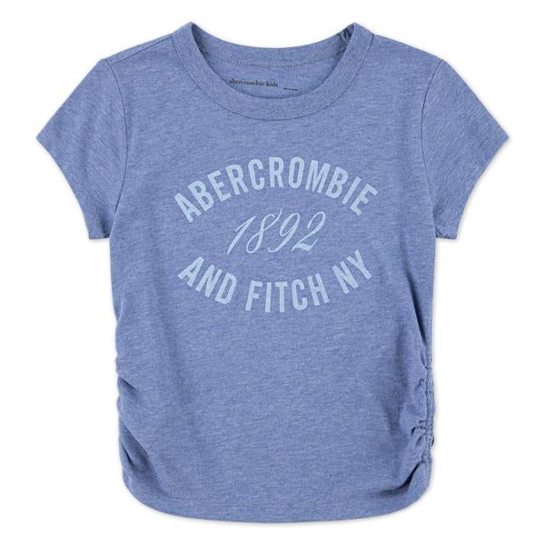Abercrombie T-skjorte blå jente frontprint