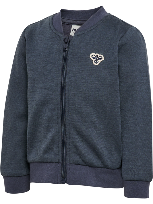 Hummel - Mini Wool Zip Jacket Bee - Blå - Gutt - 1-8 år