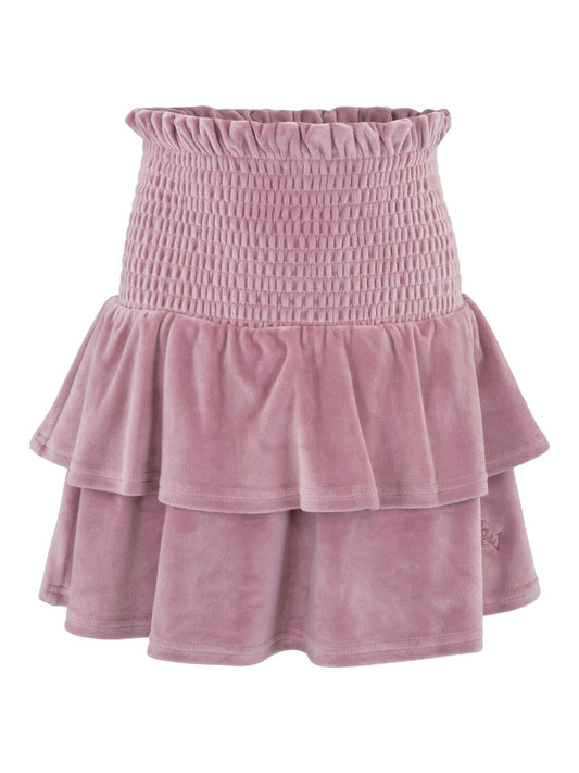 Vilje&Ve - Hermine Velour skirt - Rosa - Jente - 4-12 år
