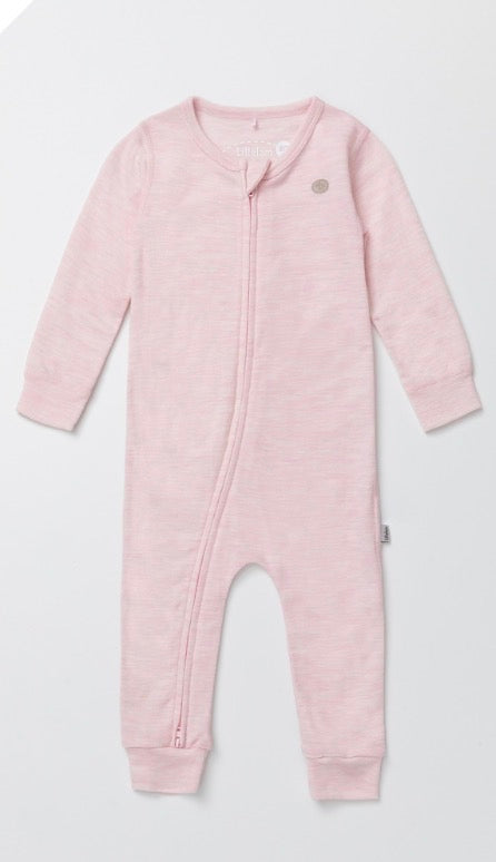 Lillelam - Ullpyjamas  - Himmelrosa  - Jente  - str 50-80 cm