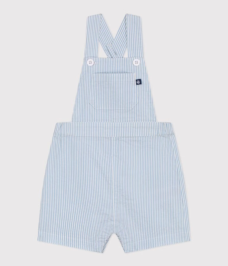 Petit Bateau – Shorts med striper – Blå – Gutt – 0-2 år