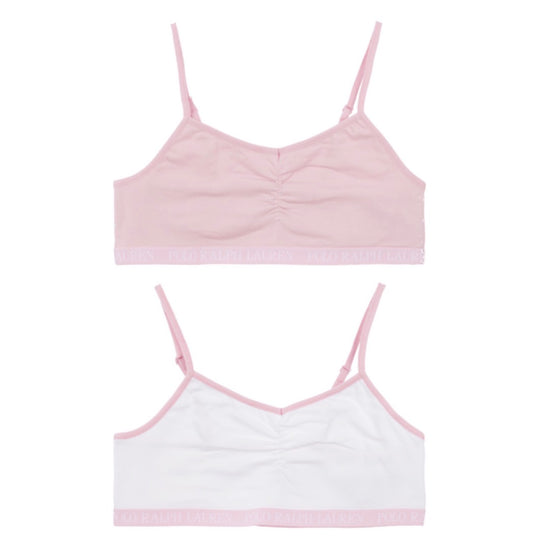Polo Ralph Lauren – 2pk bralette – Rosa/hvit – Jente – 8-15 år