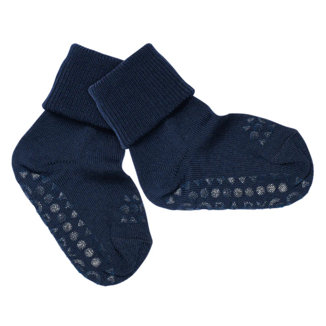 GOBABYGO - merino ull sokker - blå - gutt - 6-24 mnd