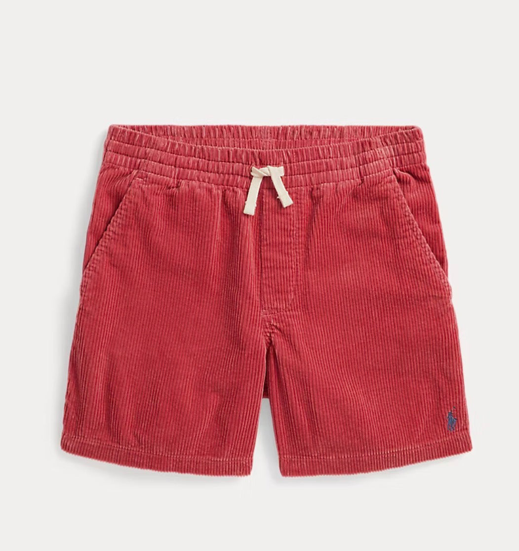 Polo Ralph Lauren - Cordfløyel Shorts - Rød - Gutt - 8-18/20 år