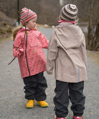 Kattnakken – Stripete lue i lammeull – Beige og brun – Unisex – 4-8 år