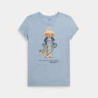 Polo Ralph Lauren – T-skjorte med bamsemotiv – Lysblå – Jente – 7-16 år