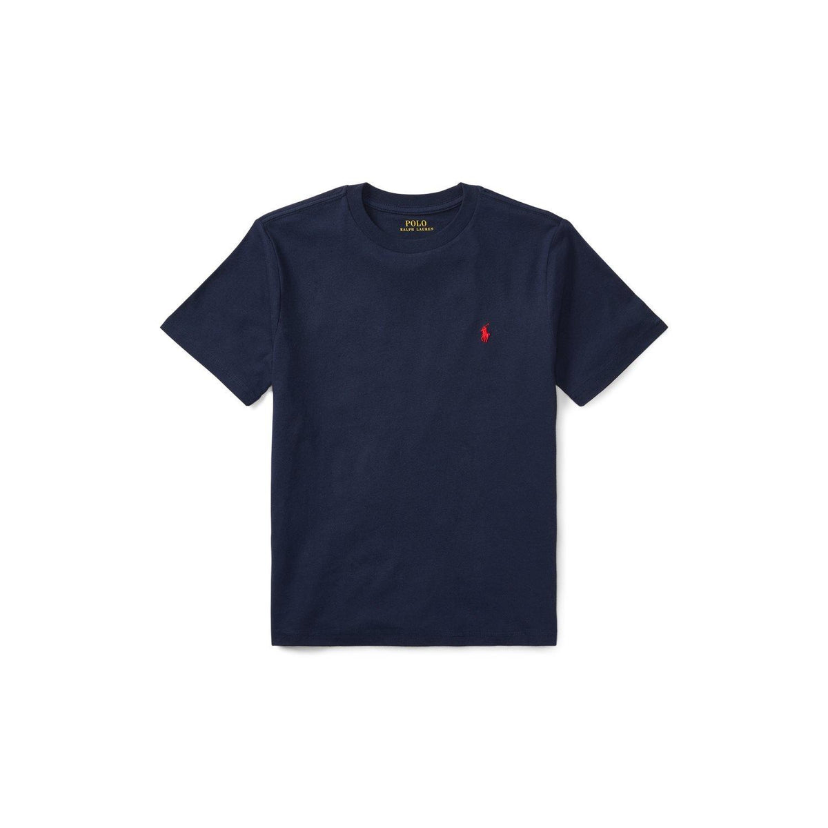 Polo Ralph Lauren – T-skjorte med rød logo – Mørkeblå – Gutt – 8-20 år