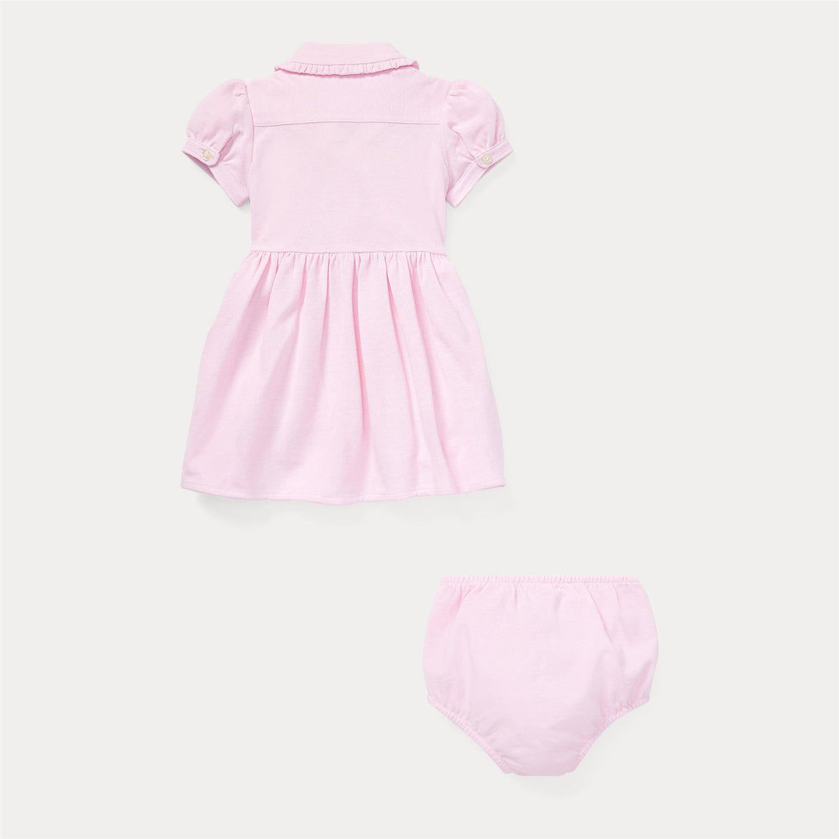 Polo Ralph Lauren – Kjole med krage og truse – Rosa – Jente – 0-2 år