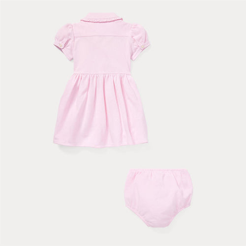 Polo Ralph Lauren – Kjole med krage og truse – Rosa – Jente – 0-2 år