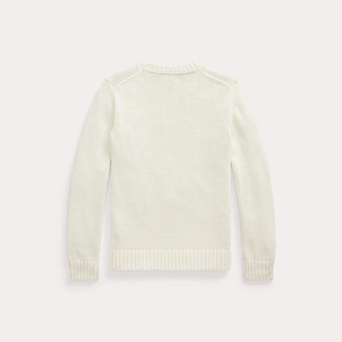 Polo Ralph Lauren – Strikkegenser med rund hals – Offwhite – Unisex – 10-20 år