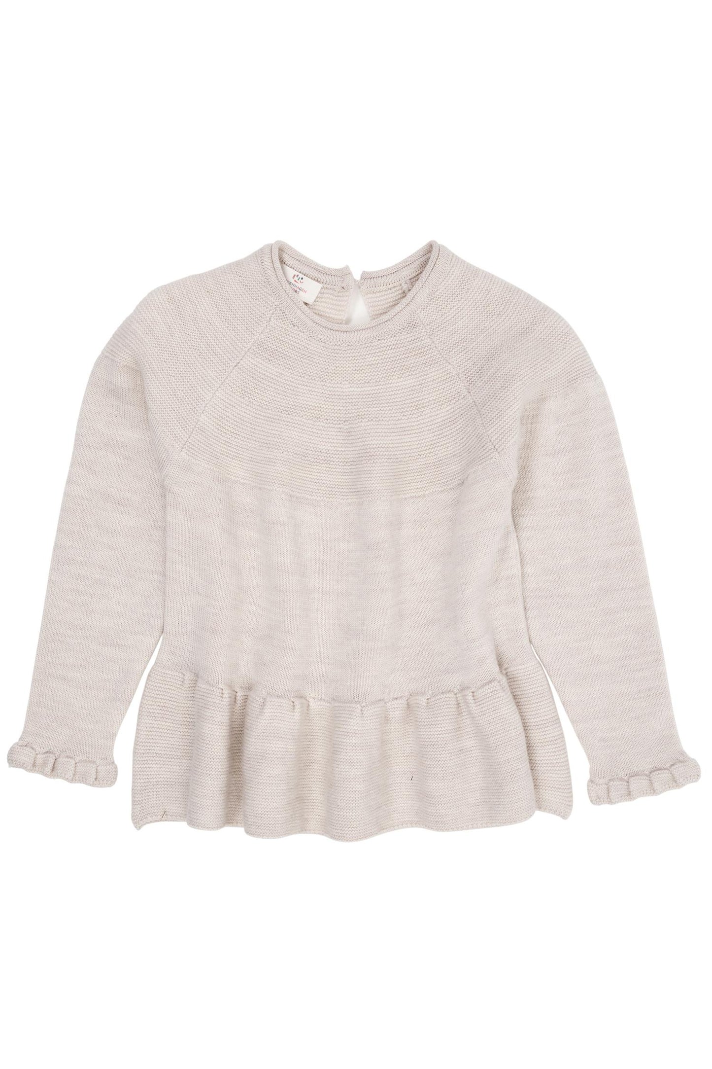 Merinoull Knit Blouse With Frill