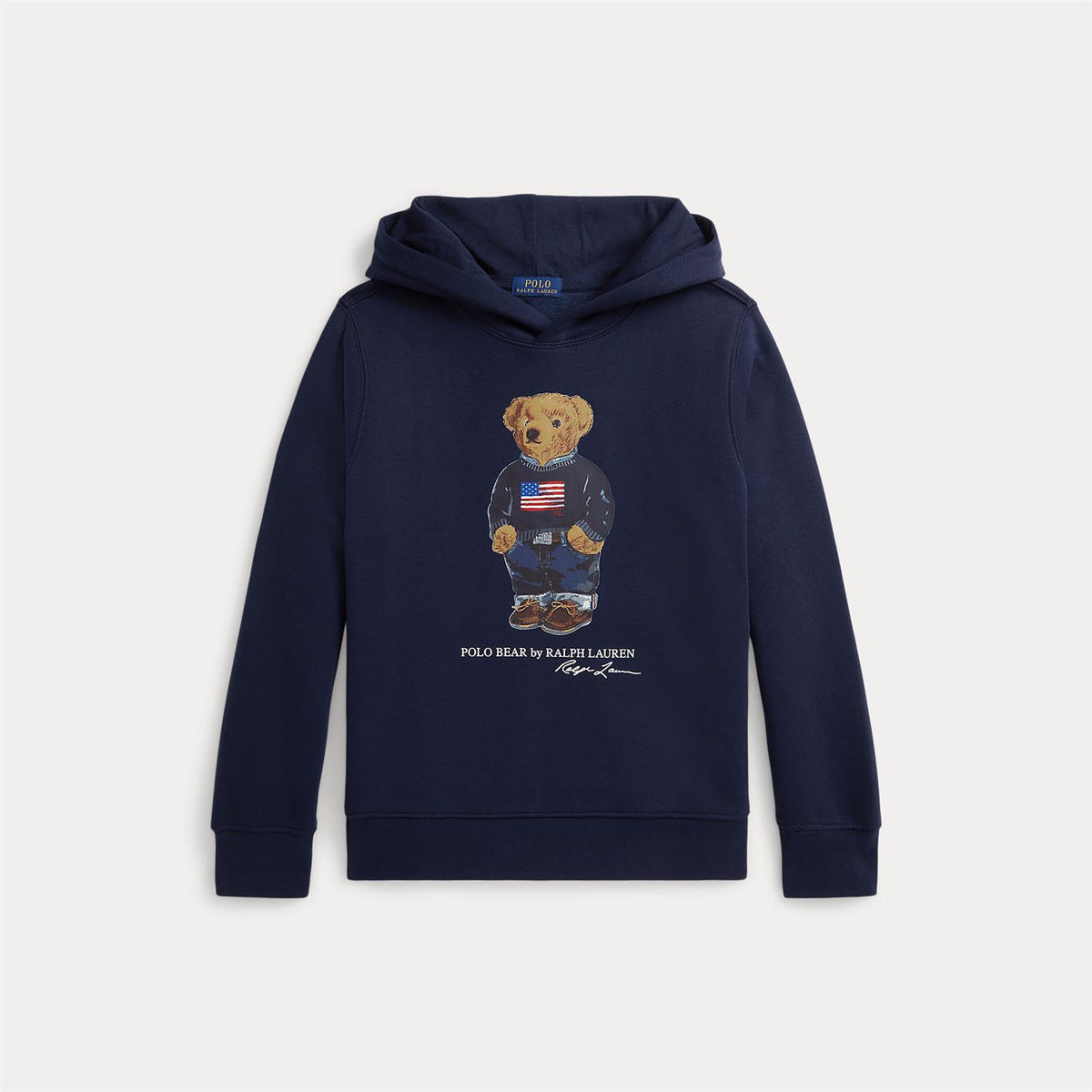 Polo Ralph Lauren – Hettegenser med bamsemotiv – Blå – Gutt – 8-20 år