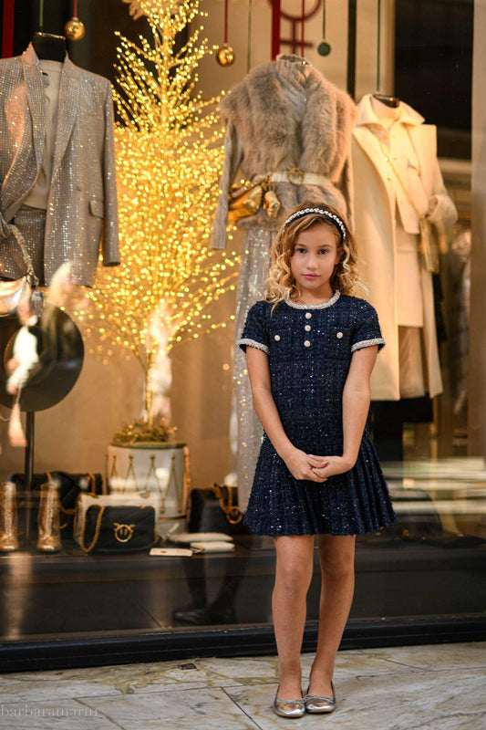 Prinsessefin - Charlotta Dress - Blå - Jente - 4-14 år