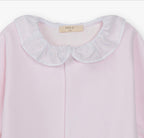 Baby Gi - Velour heldrakt - Lysrosa - Jente - 1-6 mnd