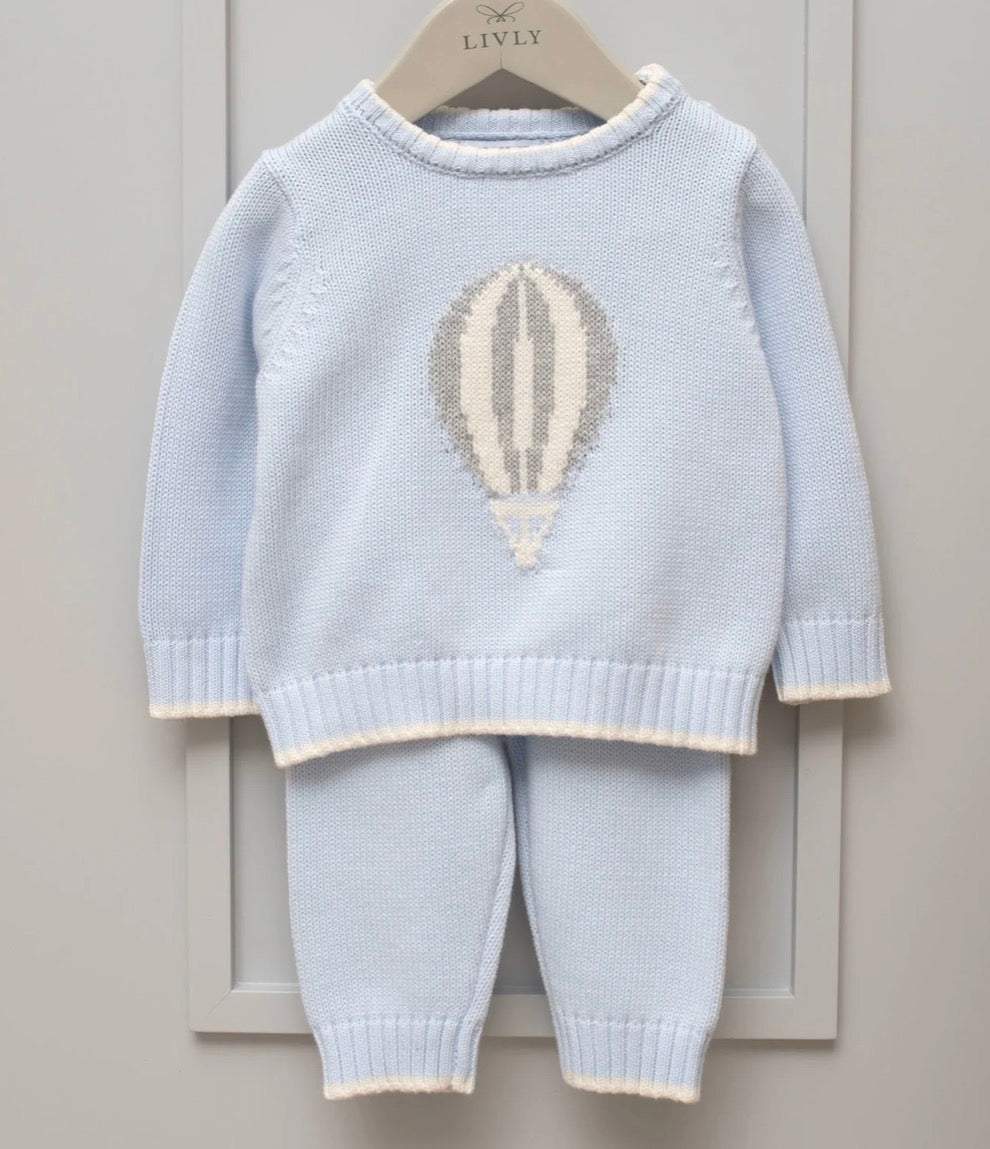 Livly - Air Balloon Sweater - Gutt - Blå -  3-18 mnd