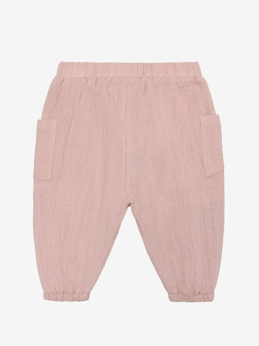 Huttelihut - Bukse - Muslin - Rosa    - 56-92 cm